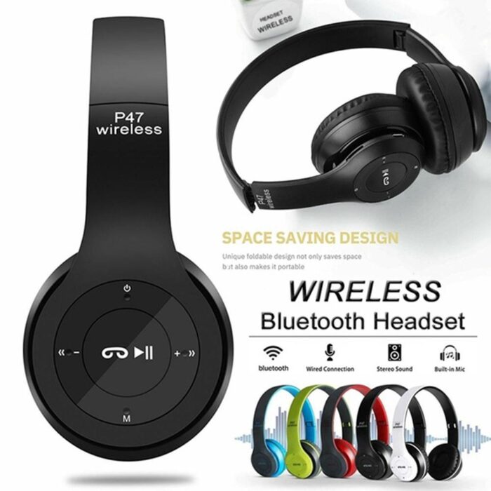 P47 New Multifunctional Wireless Bluetooth Stereo Headphones-5