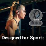 Ture Wireless Earbuds, TWS Bluetooth Headphones Back Sports Earphones with LED Display Built in Mic Deep Bass Stereo in Ear Waterproof-9